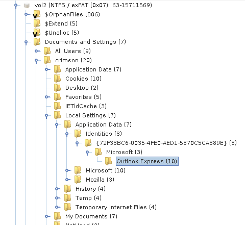 application data